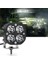 3'' Beyaz LED Spot Uzun Kısa Off Road, Motosiklet Sis Farı Çalışma Lambası 12-24V 40W 4
