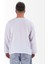 Müslin Sweatshirt Bisiklet Yaka Cepli Basic Model Beyaz 2