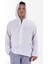 Şile Bezi Gömlek Kapşonlu Reglan Kol Spor Model Beyaz 1