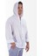 Şile Bezi Gömlek Kapşonlu Reglan Kol Spor Model Beyaz 2