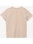 Bej Erkek Çocuk Bisiklet Yaka Relaxed Baskılı T-Shirt D4SB-TST3039 2