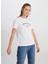 Bisiklet Yaka Beyaz Kadın T-Shirt W241332100-Bısıklet Yaka T-Shirt 1