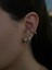Tiff Xo Serisi Gold Zirkon Taş Detaylı Earcuff Kıkırdak Küpe 1