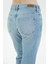 Ariana Açık Mavi Normal Bel Patı Fermuarlı Mom Jean Pantolon C 4525-174 5