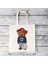 Mavi Blingpaw Kanvas Tote Teddy Bear Şanslı Adam Dünyayı Kurtar Mektup Baskı Komik %100% Pamuk Yeniden Kullanılabilir Alışveriş Çantaları Eco Bolsa (Yurt Dışından) 4