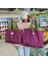 Göl Mavisi Küçük Büyük Süpermarket Alışveriş Çantası Ipli Sebze Meyve Çantası Çevre Koruma Moda Omuz Çantası Çanta Bakkal Çantası (Yurt Dışından) 4