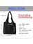 F 004 (Siyah) Kadın Moda Tote Çanta Öğrenci Omuz Çantası Mektup Ilk Adı Desen Baskı Bej Kanvas Tote Çanta Alışveriş Yeni Banliyö Çantası (Yurt Dışından) 2