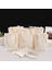 BEJ-33X38X10CM Büyük Kapasiteli Kanvas Alışveriş Çantaları Diy Katlanır Çevre Dostu Pamuk Bez Çantalar Omuz Çantası Yeniden Kullanılabilir Bakkal Çanta Bej Beyaz (Yurt Dışından) 3