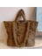 Kahverengi Sonbahar Kış Çanta Kadınlar Için Büyük Kirpi Tote Çanta Hobo Trendy Kabarık Omuz Bulut Çanta Kabarcıklar Yastıklı Üst Kolu Çanta Çanta (Yurt Dışından) 1