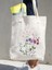 TOTE28689 35CMX40CM Kadın Baskı Alışverişçi Rahat Alışveriş Çantaları Kadın Omuz Moda 90S Stil Çiçek Çiçek Kız Grafik Kanvas Tote Çanta (Yurt Dışından) 3