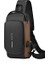 Siyah Polarshe Erkekler Çok Fonksiyonlu Anti Hırsızlık USB Omuzdan Askili Çanta Erkek Crossbody Messenger Seyahat Sling Göğüs Çanta Paketi Çapraz Vücut Çanta (Yurt Dışından) 1