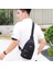 Siyah Sling Çanta Göğüs Çanta Erkekler Yeni Rahat Kore Versiyonu Oxford Kumaş Moda Spor Çanta Tek Omuz Messenger Çanta Kanvas Sırt Çantası (Yurt Dışından) 3