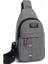 Gri 17X31CM Erkek Göğüs Çantası Rahat Bel Çantası Erkek Su Geçirmez Omuz Crossbody Çanta Naylon Çanta (Yurt Dışından) 1