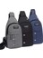 Gri 17X31CM Erkek Göğüs Çantası Rahat Bel Çantası Erkek Su Geçirmez Omuz Crossbody Çanta Naylon Çanta (Yurt Dışından) 3