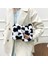 K Moda Kadın Inek Baskı Mini Omuz Çantaları Kadın Kış Peluş Koltukaltı Çanta Yumuşak Kabarık Bez Çantalar Küçük Çantalar Alışveriş Tote (Yurt Dışından) 3