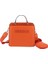 19ORANGE Kabartmalı Işe Gidiş Çantası Trendy Pu Deri Omuz Çantaları Bayan Çanta Çanta Vintage Kadınlar Için Crossbody Çanta Rahat Omuz Çantaları (Yurt Dışından) 3