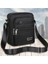 Siyah 6 Fermuarlar 25X20X7CM Erkek Omuz Çantası Büyük Kapasiteli Oxford Crossbody Çanta Su Geçirmez Erkekler Nefes Çizilmeye Dayanıklı Fermuarlı Bisiklet Sporu (Yurt Dışından) 1