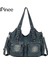 Açık Mavi 37CM(L)X15CM(W)X29CM Ipinee Kadın Kot Çanta Y2K Vintage Mavi Jean Çanta ve Çanta Crossbody Omuz Cüzdan Büyük Kapasiteli (Yurt Dışından) 2