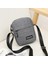 Gri 18X14X5CM Naylon Omuz Çantası Erkekler Düz Renk Crossbody Çanta Rahat ve Moda Avrupa ve Amerikan Retro Çanta Bolso Hombre Bandolera (Yurt Dışından) 5