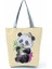 HL5793 Panda Çin Panda Baskılı Çanta Eko Yeniden Kullanılabilir Yüksek Kapasiteli Katlanabilir Alışveriş Çantaları Sevimli Karikatür Hayvan Kadın Açık Seyahat Tote (Yurt Dışından) 1