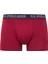 Erkek Bordo-Lacivert-Baskılı 3'lü Boxer 3