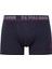 Erkek Bordo-Lacivert-Baskılı 3'lü Boxer 2