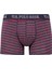 Erkek Bordo-Lacivert-Baskılı 3'lü Boxer 4