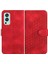 Oneplus Nord 2 Geometrik Desen Deri Manyetik Telefon Kılıfı (Yurt Dışından) 1