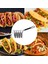 Paslanmaz Çelik Taco 4/6 I Kıış Tortilla Kızartma Sepeti Taco 4 V Şekli Orta (Yurt Dışından) 3