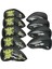 9 Paket Pu Golf Headcover Head Sarı Sarı (Yurt Dışından) 5