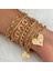 D990221B Flashbuy Trendy Altın Renk Zincir Bilezikler Kadınlar Için Metal Geometrik Zincir Bildirimi Bilezikler Moda Aksesuarları (Yurt Dışından) 2