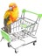 D Tarzı Paspas Arabası Alaşım Kuş Alışveriş Sepeti Mini Süpermarket Alışveriş Sepeti Arabası Kuş Oyuncakları Papağan Hamster Küçük Evcil Hayvan Malzemeleri (Yurt Dışından) 1