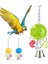 Mavi Stil Çan Topu At Papağan Parakeet Çiğneme Isırığı Tırmanma Salıncak Kafesi Dekor Kuş Pet Oyuncak (Yurt Dışından) 2