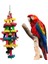 Bir Stil Arrot Çiğneme Oyuncağı Kuş Papağan Blokları Knot Yırtılma Oyuncak Kuş Kafesi Bite Oyuncak Afrika Gri Macaws Kakadular (Yurt Dışından) 2