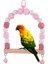 No.10 Stili Kuş Ahşap Salıncak Papağan Oyuncakları Papağan Çiğneme Asılı Levrek Çan Renkli Evcil Hayvan Kafesi Kuş Oyuncak Küçük Parakeet Lovebird Cockatiel (Yurt Dışından) 2