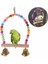 19X10.5CM Stili Kuşlar Oyuncaklar Komik Cockatiel Parakeet Conure Kuşlar Isırıkları Oyuncak Papağan Salıncak Kafesleri Çiğneme Oyuncaklar Akrilik Asma Köprü Tırmanma Halatı (Yurt Dışından) 1