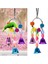 19X10.5CM Stili Kuşlar Oyuncaklar Komik Cockatiel Parakeet Conure Kuşlar Isırıkları Oyuncak Papağan Salıncak Kafesleri Çiğneme Oyuncaklar Akrilik Asma Köprü Tırmanma Halatı (Yurt Dışından) 2