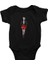 Tarz Kız Kırmızı Etek Siyah Unisex Bebek Body - Zıbın 1