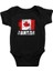 Kanada Siyah Unisex Bebek Body - Zıbın 1