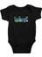 Science Siyah Unisex Bebek Body - Zıbın 1