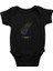 Kuyruklu Yıldız Siyah Unisex Bebek Body - Zıbın 1