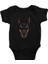 Doberman Yüzü Siyah Unisex Bebek Body - Zıbın 1