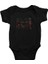 Tıbbi Aletler Siyah Unisex Bebek Body - Zıbın 1