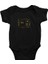 Altın Oran Renkli Siyah Unisex Bebek Body - Zıbın 1