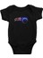 Cook Adaları - Cook Islands Siyah Unisex Bebek Body - Zıbın 1