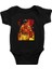 Itfaiyeci Siyah Unisex Bebek Body - Zıbın 1