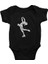 Buz Pateni Siyah Unisex Bebek Body - Zıbın 1