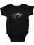 Saint Kitts ve Nevis Siyah Unisex Bebek Body - Zıbın 1