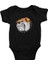 Kızgın Bulldog Siyah Unisex Bebek Body - Zıbın 1