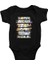 Hayvanlar Alemi Siyah Unisex Bebek Body - Zıbın 1